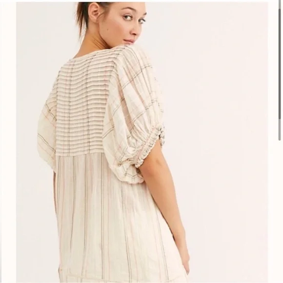 Free People Ivory Elsie Yarn Dye Tunic - Picture 3 of 6